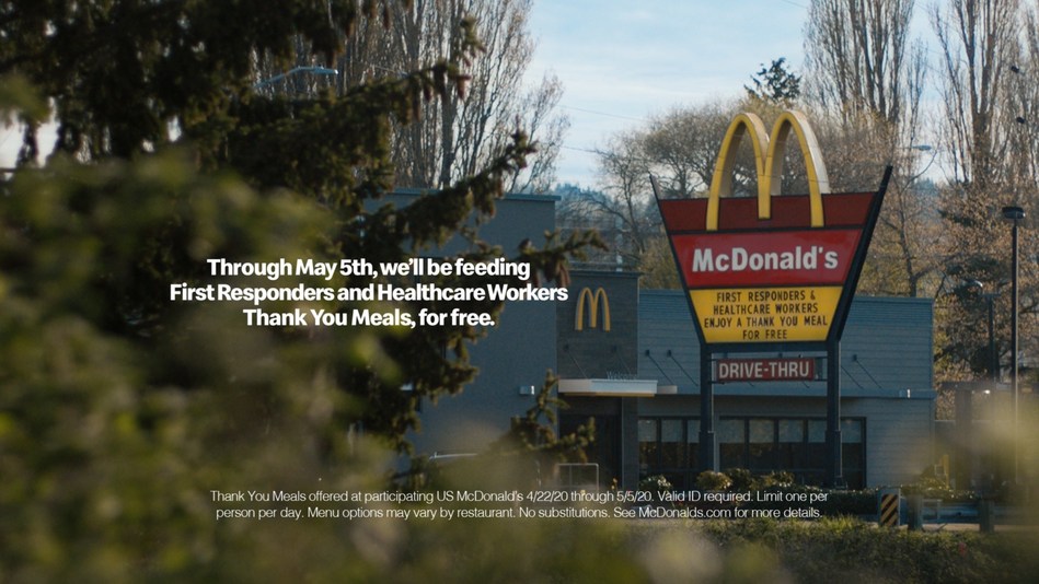 McDonald’s Celebrates Healthcare Workers and First Responders with Free “Thank You Meals” McDonald’s Celebrates Healthcare Workers and First Responders with Free “Thank You Meals”