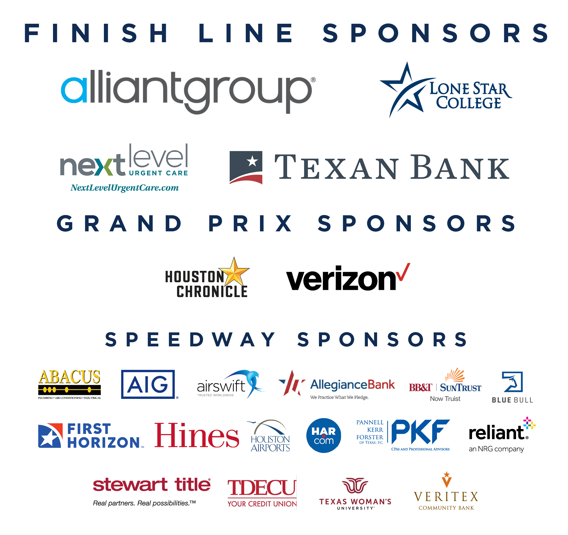 Women in the Fast Lane Sponsors