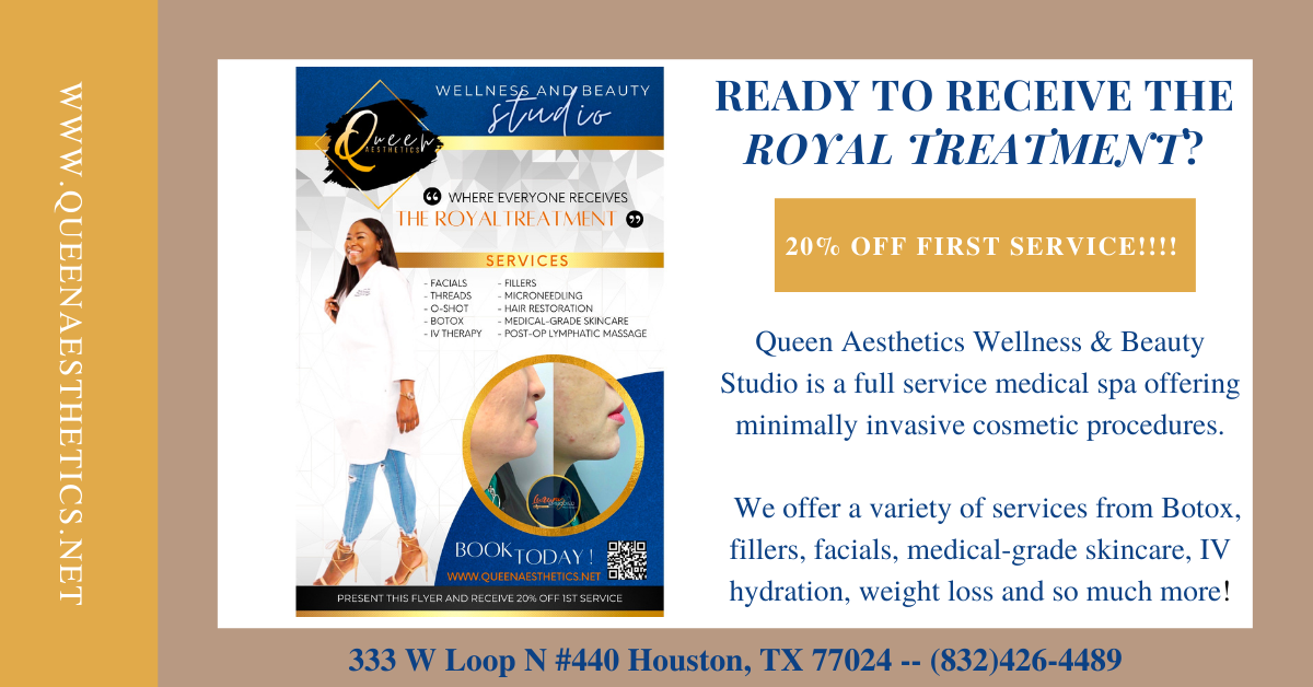 Queen Aesthetics Ad Design GHWCC | Greater Houston Women's Chamber of Commerce