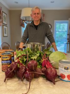 Theresas Husband Don Ready to Make Borscht GHWCC | Greater Houston Women's Chamber of Commerce
