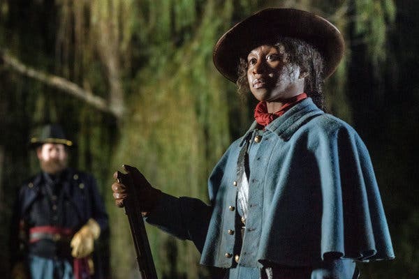 Cynthia Erivo as Harriet Tubman in “Harriet,” directed by Kasi Lemmons.