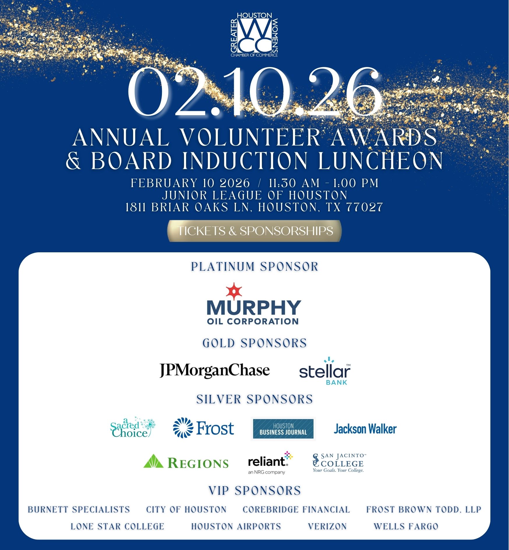 Annual Volunteer Awards & Board Induction Ceremony 2026 Save The Date 1 14 26