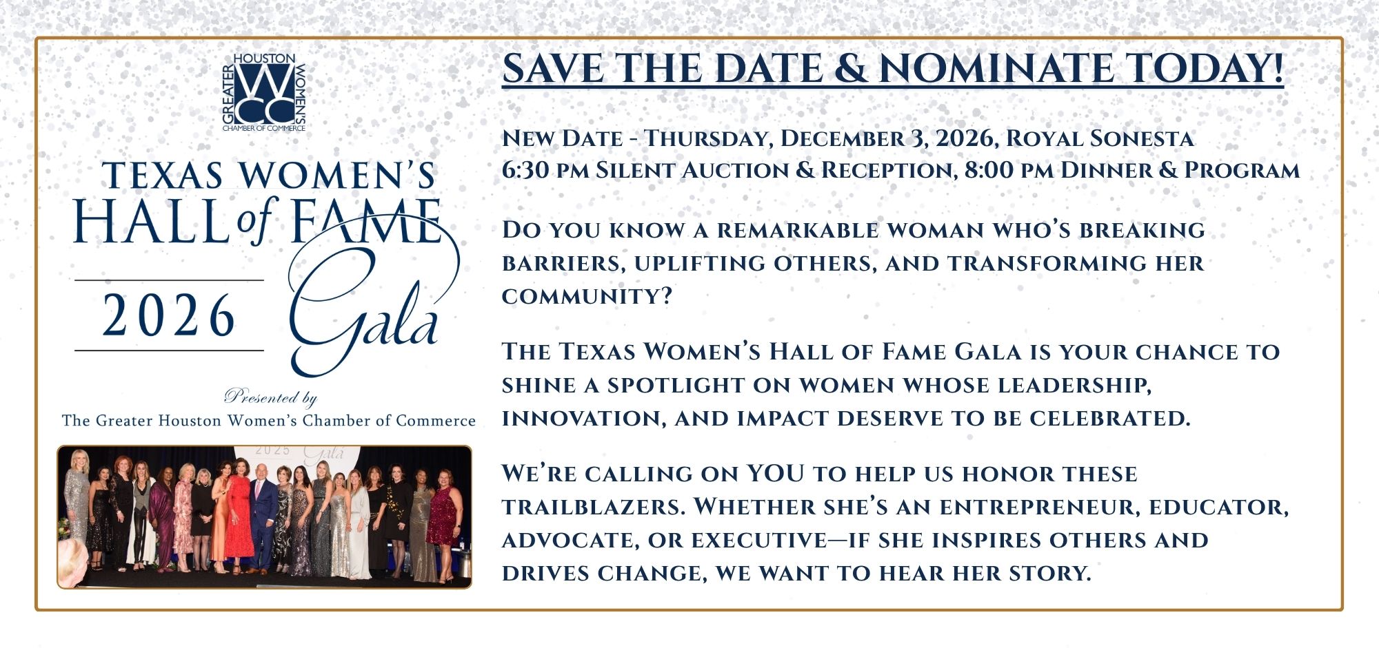 Celebrate Her Legacy – Nominate Today!