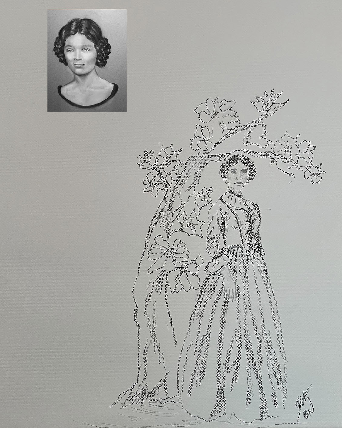 Charlotte Baldwin Allen Statue Rendering 