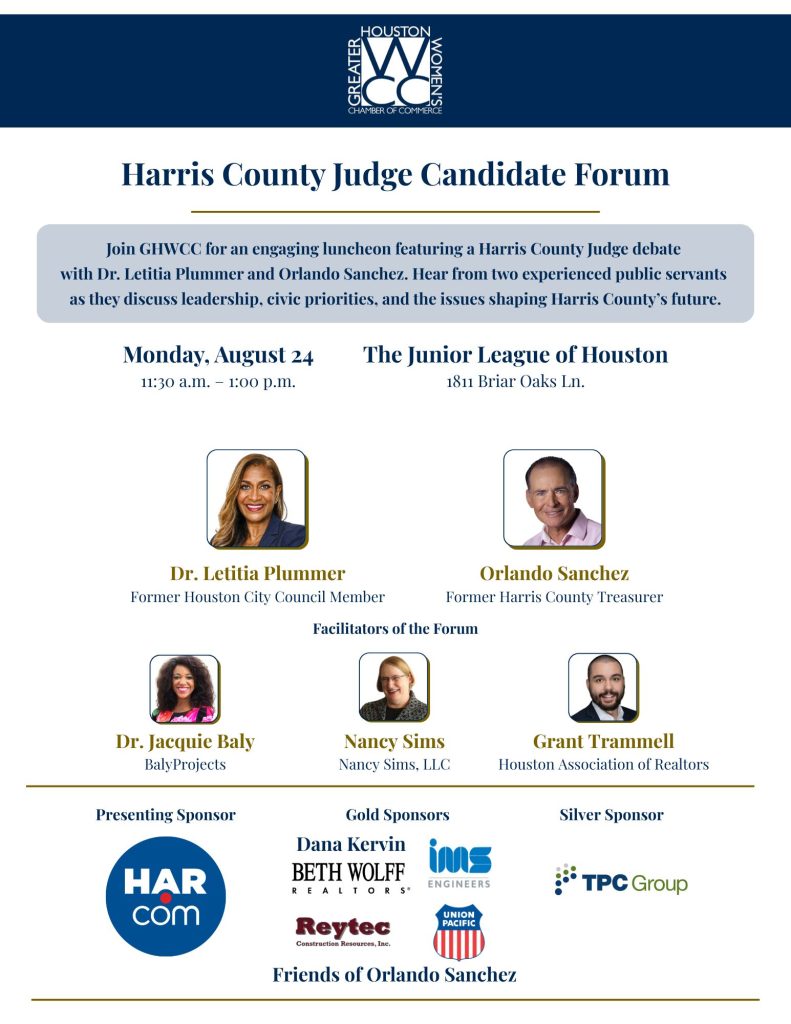 Harris County Judges Forum Sponsorship Flyer 0805