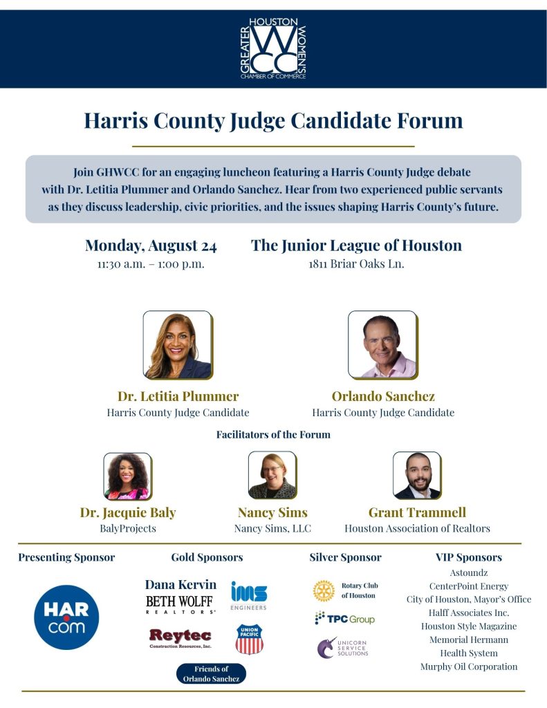 Harris County Judges Forum Sponsorship Flyer 0820 v2