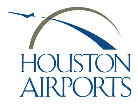Houston airports logo blue