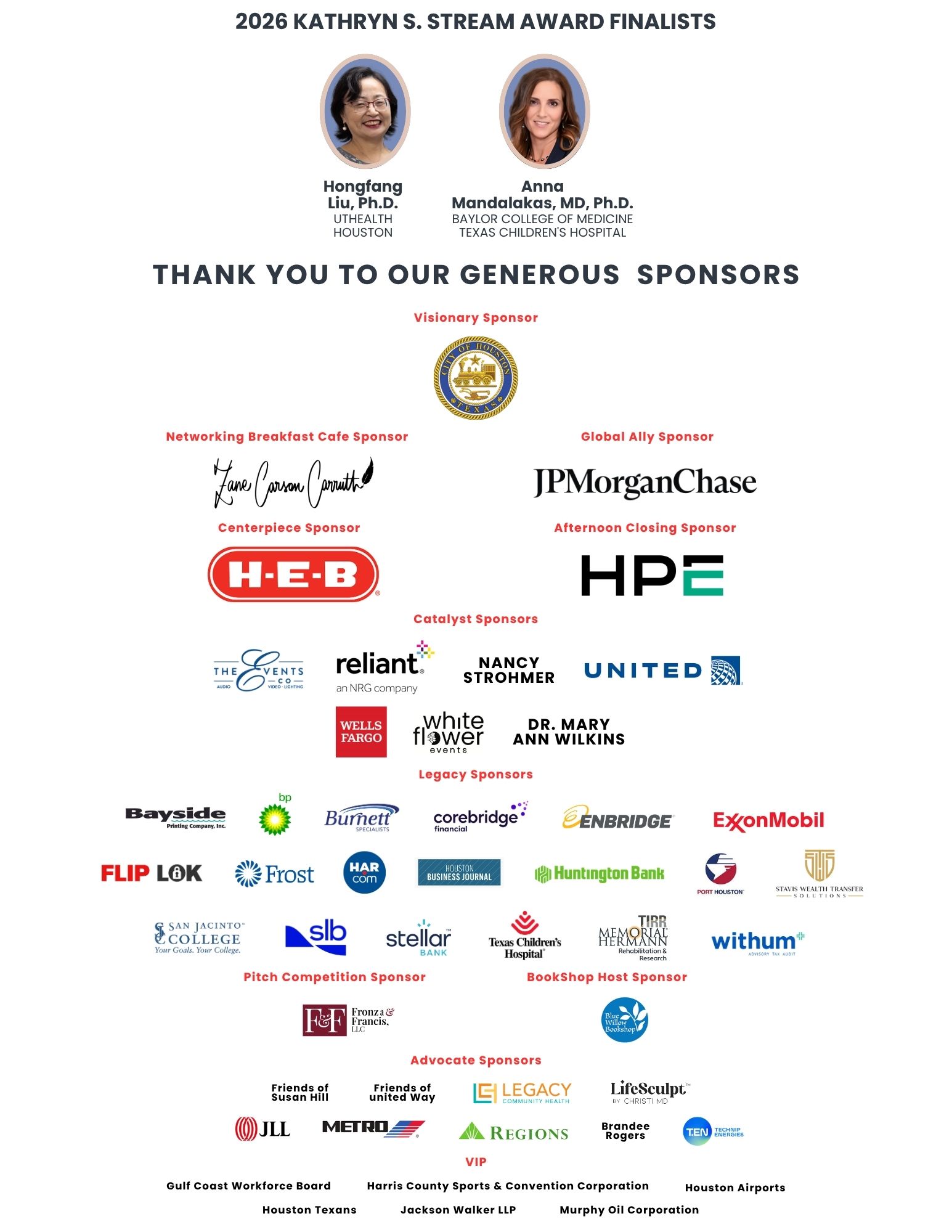 International Conference for Women 2026 Sponsors 04 30