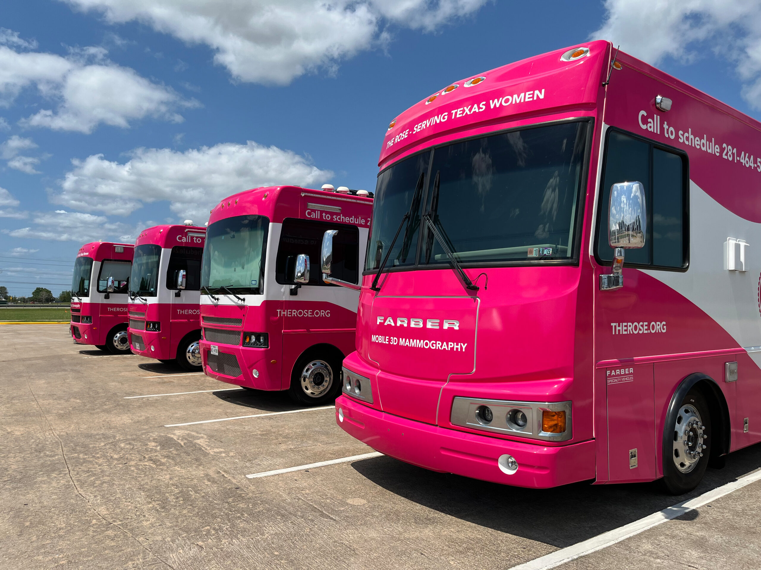 The Rose's Fleet of Mammography Coaches