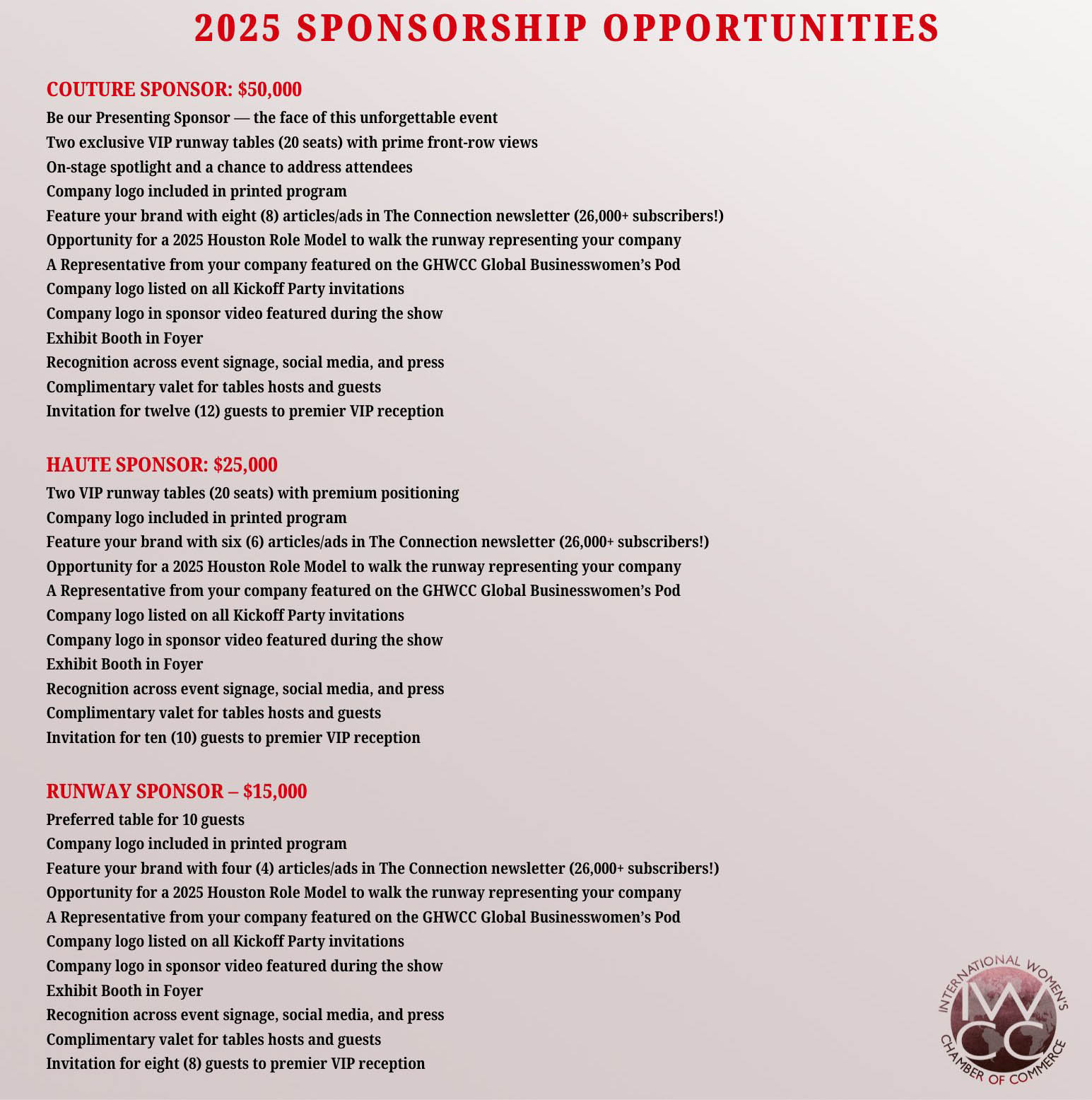 Women in the Fast Lane Sponsorship 2025 Flyer 2