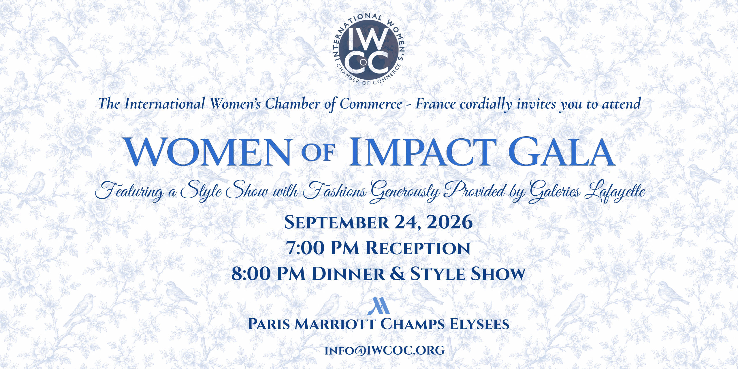 Women of Impact Gala Email Flyer