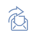 envelope icon blue