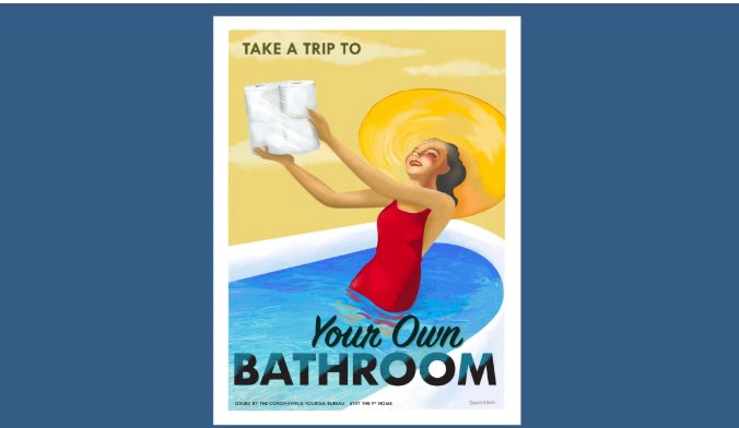 Jennifer Baer Made Travel Posters Telling You To Stay Home